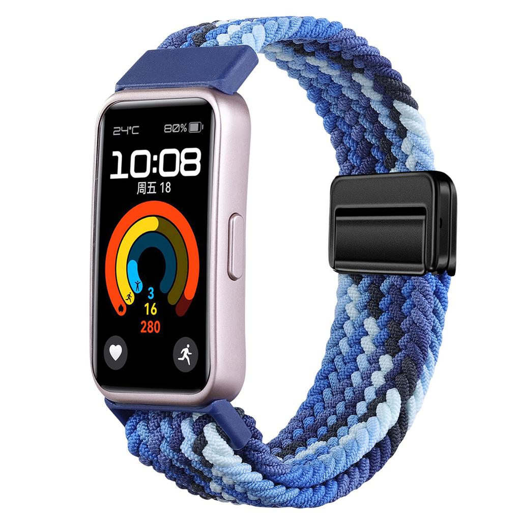 Nylon Strap For Huawei Band 10 9 8 Braided Comfortable Magnetic Buckle Adjustable Watchband Huanwei Band 10/9/8 Accessories Belt