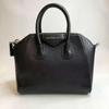 [Gebraucht] Antigona Schwarze Leder Schultertasche Umhängetasche Silberne Beschläge Abnehmbarer Riemen - Gut #11YJI2O