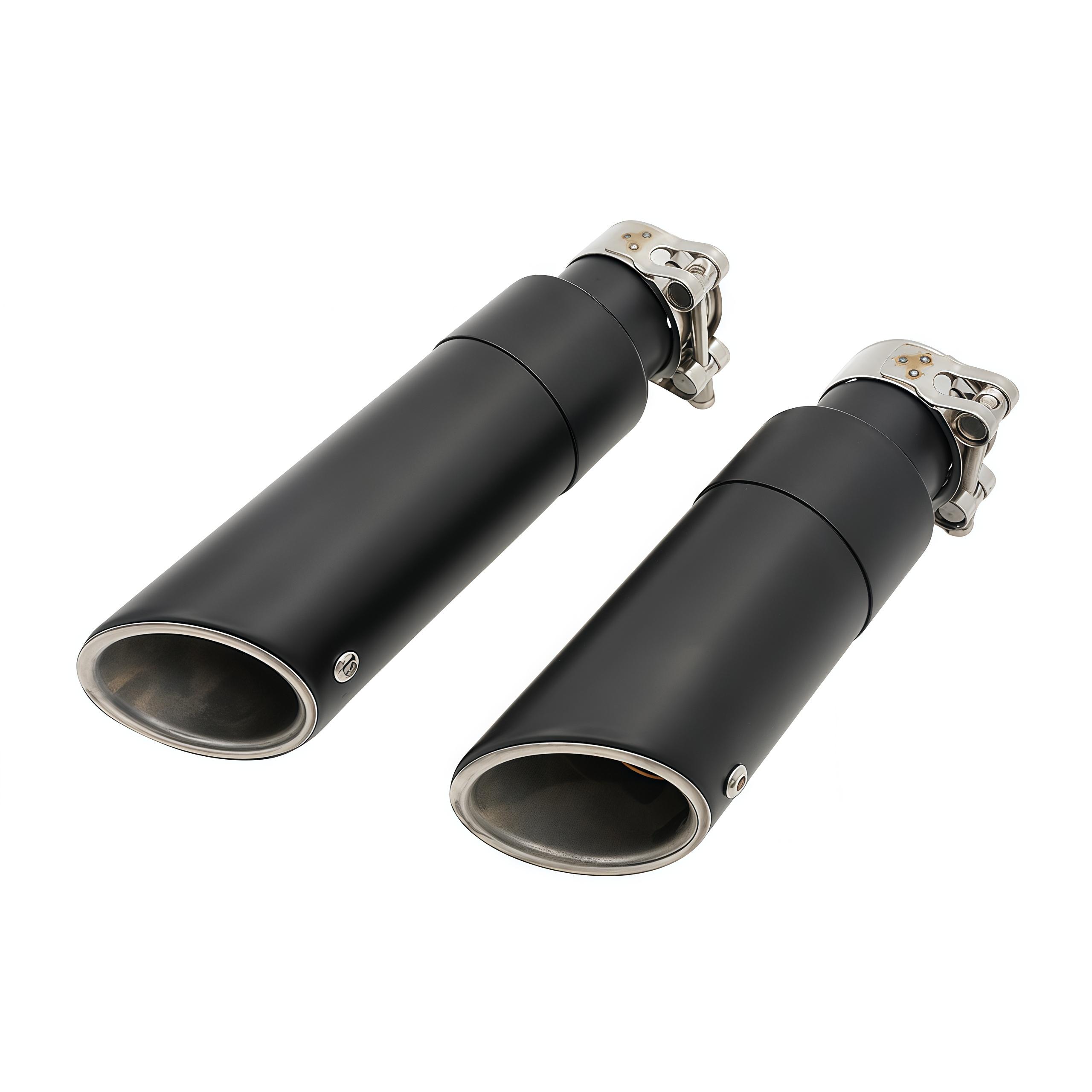 

New Motorcycle Part Exhaust System Short Muffler Pipe Tube Tail Tip Section Fit For Indian Scout Bobber 60 Rogue 2015 - 2023 чёрный