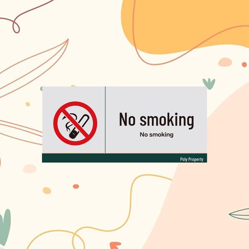 Meixiaoman Transparent Acrylic No Smoking Safety Sign
