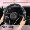 Fashion with Diamond Car Universal 38cm Steering Wheel Cover Colorful Bronzing Diamond BlingBling Steering Wheel Accessories