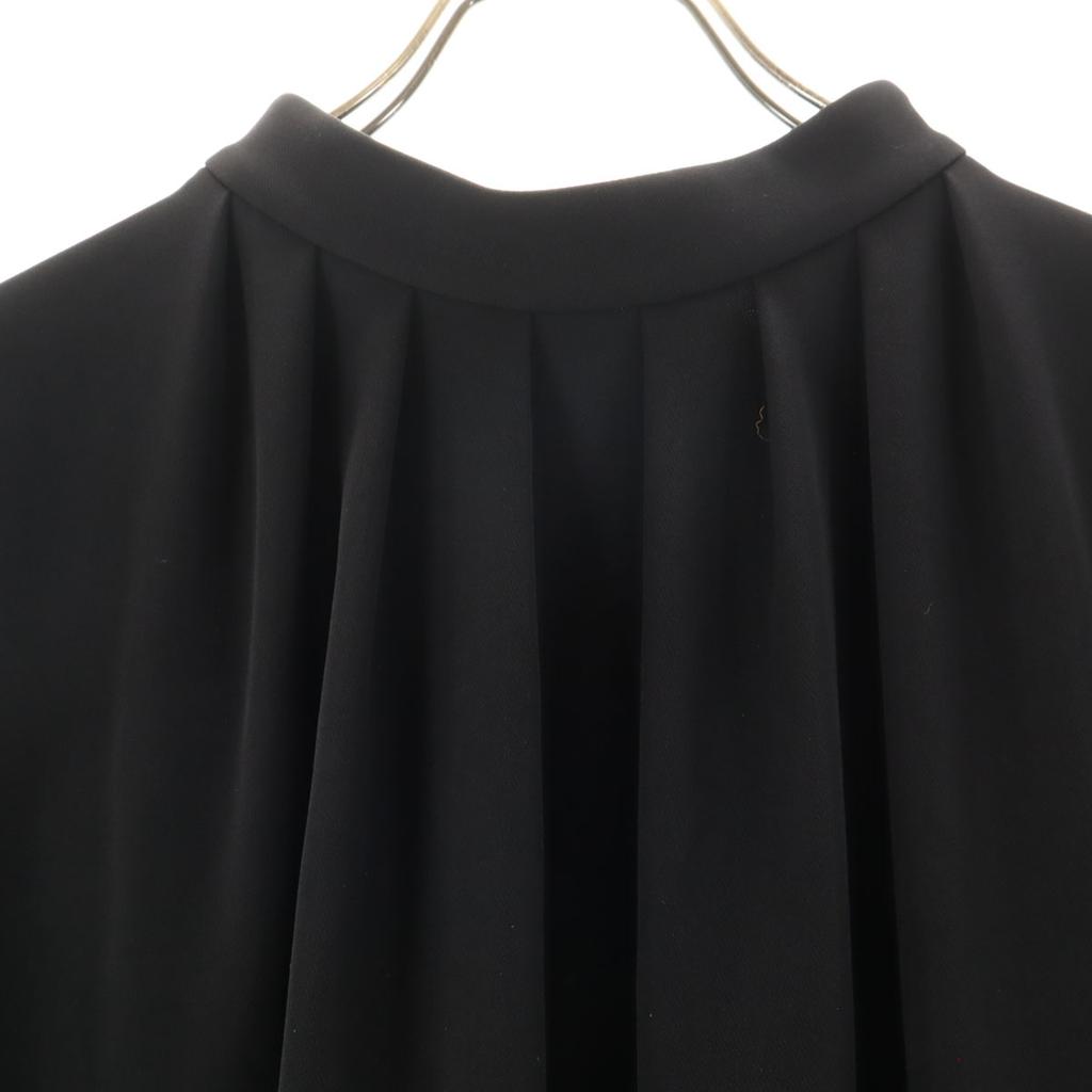 ENFOLD French sleeve Tuck Bottleneck Long dress 36 Black series Women Used