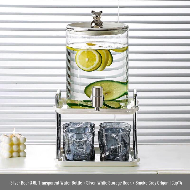 Anmu Large Glass Beverage Dispenser