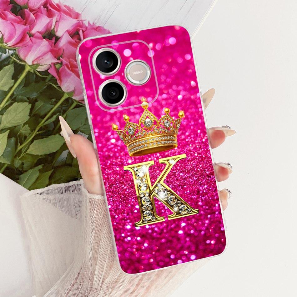 For Honor 600 Lite Honor600 2026 Fashion Crown Letter Phone Case For Honor 600 600Lite 5G Soft Silicone TPU Cases