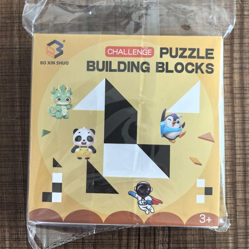 

Plastic Hidden Blocks 3D Puzzle Spatial Thinking Training Brain Teaser Toys IQ Challenge For Kids Boys Girls Adults
