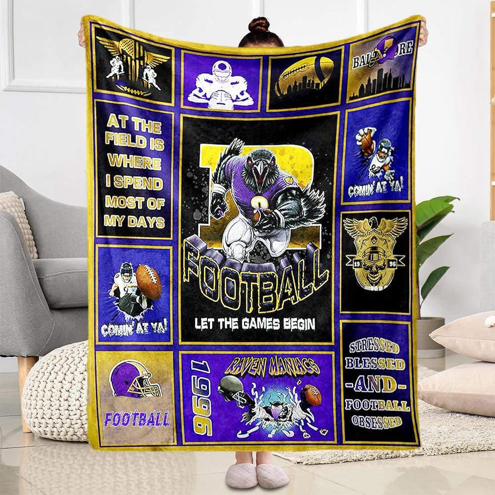 Football Fanatic Quilt Blankets are suitable for living rooms, bedrooms, camping, and other places, making them an ideal choice for gifts.