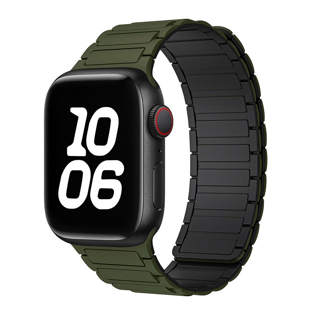 Magnetic Loop For Watch Bands 44mm 40mm 49mm 45mm 41mm 38mm Silicone Bracelet iWatch Series11 10 9 8 7 6 Se Ultra 3 Strap
