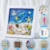 Wood Material 3D Ocean Scenery Painting Multicolor Photo Wood Frame DIY Photo Frame  Craft Projects