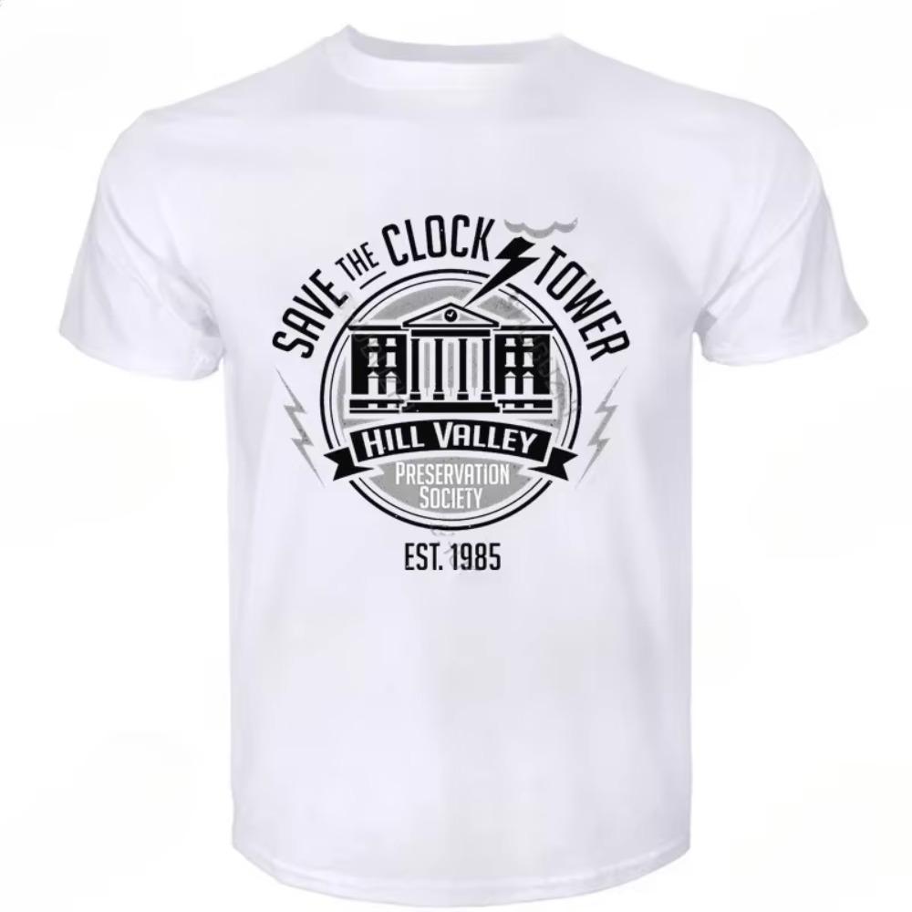 Top Male  Hip Hop Short Sleeve To The Future Tshirt Female Vintage Crewneck T-shirt Men's Harajuku