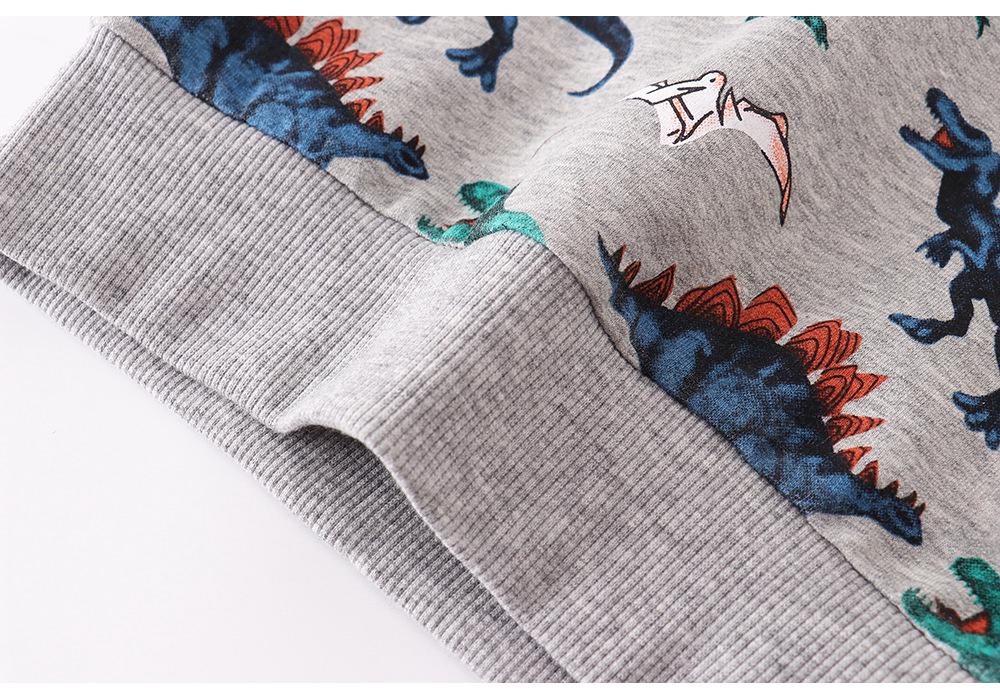 Boys' Cartoon Long Sleeve Knitted Cotton Sweatshirt - New Autumn European & American Style Children's Clothing.