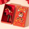 Instant Riches 999 Pure Gold-Plated Horse Keychain - New Style, Popular Business Gift