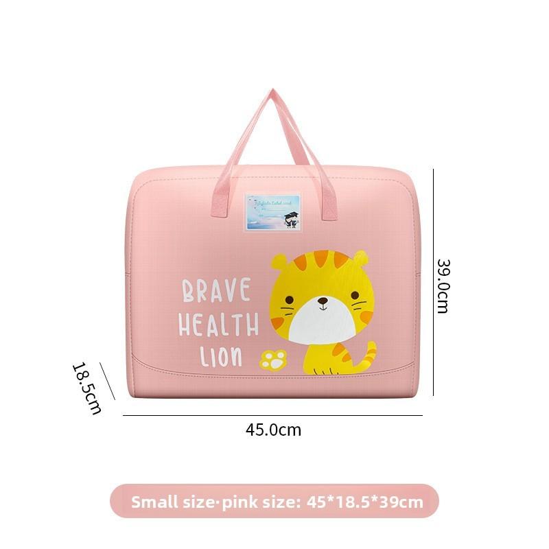 Kids Cartoon Cute Storage Bag For Bed Comforters With Oxford Fabric For Bedroom Organization