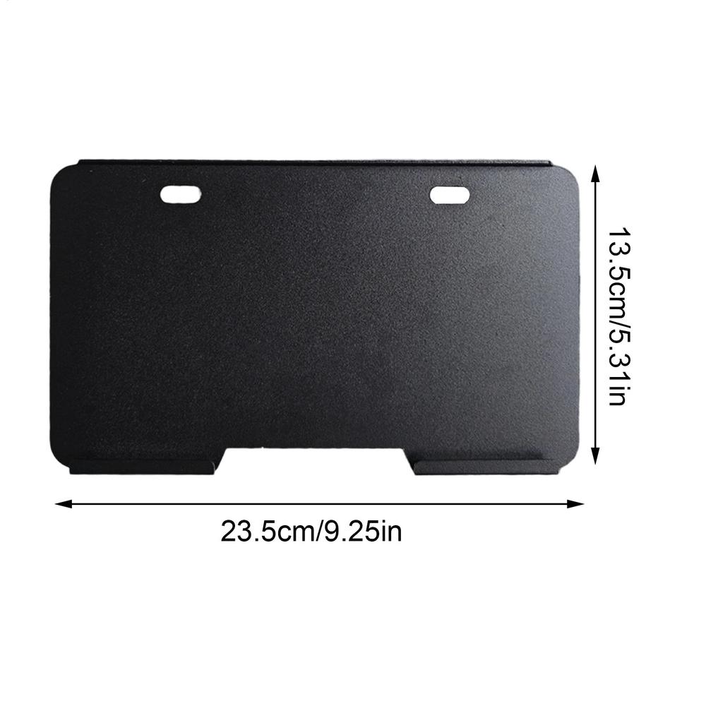 Motorcycle License Plate Frame Rustproof Acrylic Buckle Design Black Waterproof License Plate Frames Durable Cycling Accessories