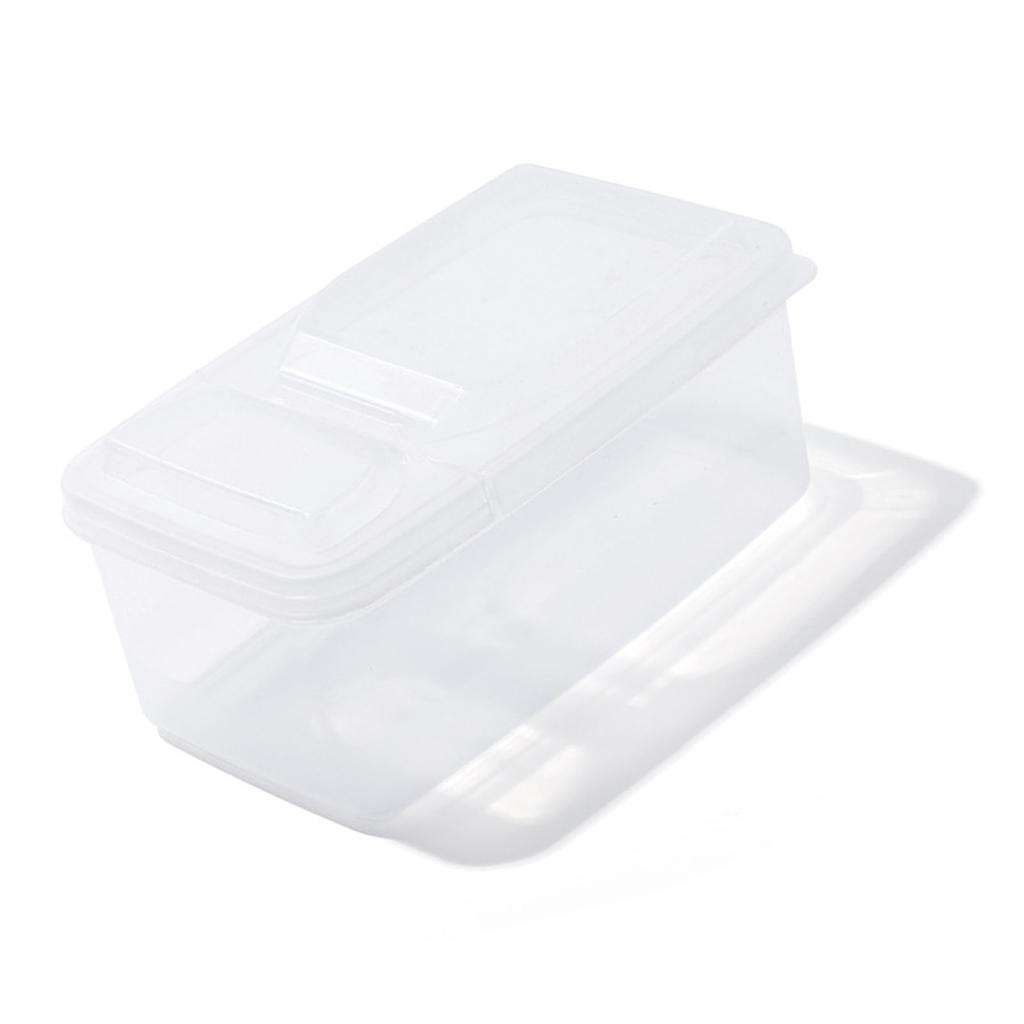 Cutie de depozitare stivuibilă transparentă cu capac dublu flip Gustare din plastic Alimente uscate Spice Organizator Container