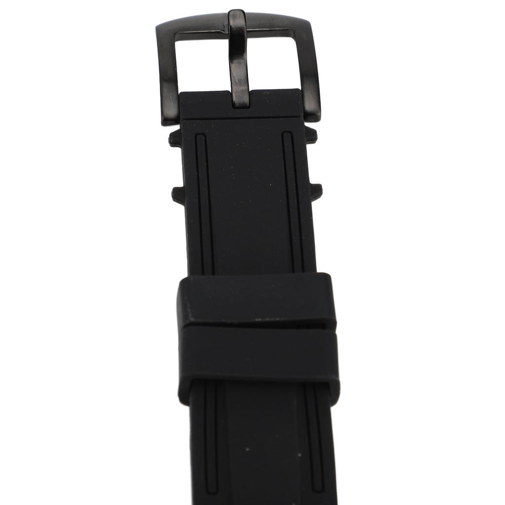 Men Multifunctional Quartz Watch Water Resistant Silicone Strap Stylish Wristwatch Casual Business Chronograph Watch