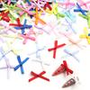 50Pcs/pack Color Ribbon Bows Fashion Small Size Satin Ribbon Bow DIY Handmade Crafts Hairpin Hair Grip for Party Home Decoration
