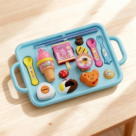 Set de Pudín de Fresa Simulación Snack Pudín Hora del Té de Princesas Juguetes Comida Juego de Imitación Accesorios de Cocina Educación Temprana Set Casa de Juegos