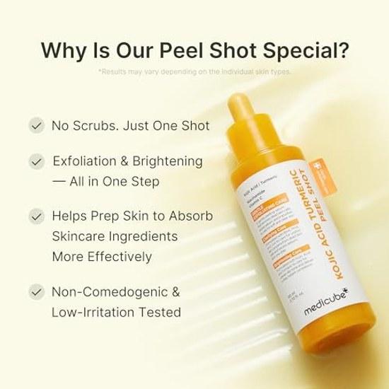 Medikube Koji Säure Vita Peeling Shot Große Kapazität Peeling Exfoliation Pflege Gommage Sommer Maßnahmen Mattheit Enthält KOJICAICD
