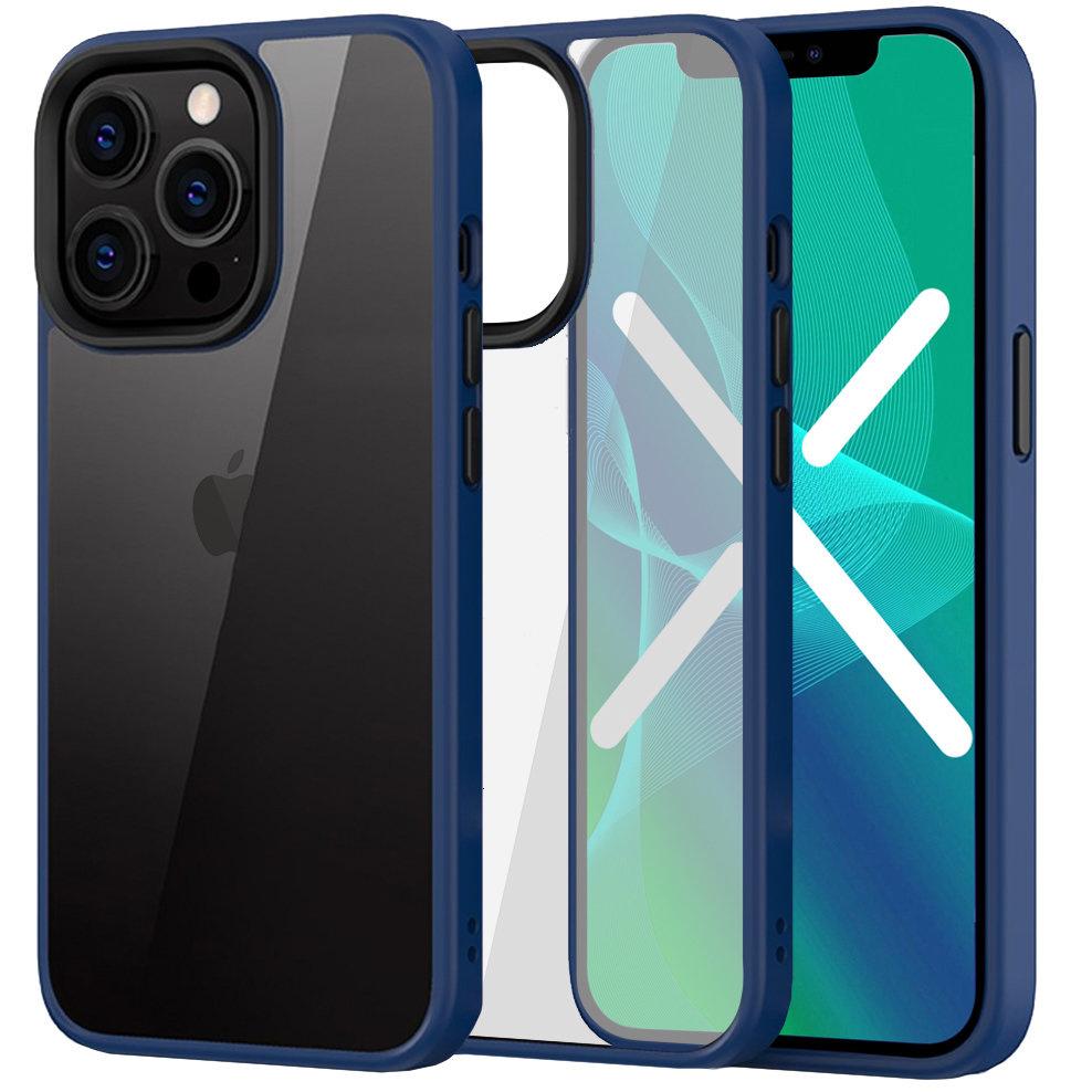 Case for iPhone 13 Pro, ERBORD Hybrid Case, blue