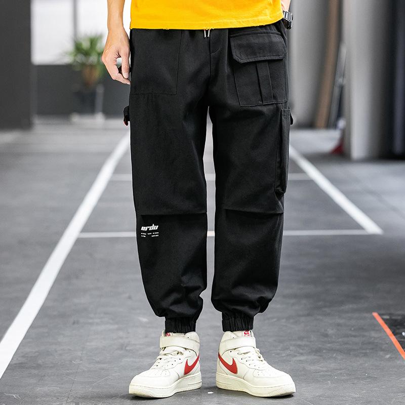 Velcro Korean Youth Loose Casual Pants 