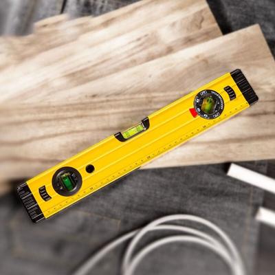 Magnetic Spirit Level Aluminum Alloy High Visibility Bubble Level Shockproof High Precision Level Ruler Measuring Instruments