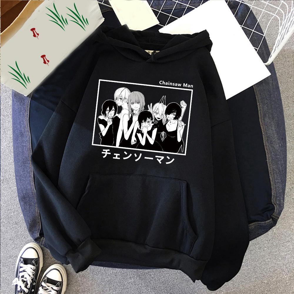 Anime Chaaw Man Print Graphic Hoodies Vintage Oversized Hooded Sweatshirt Long Sleeves Soft Cotton Hoodie Men Women Clothes