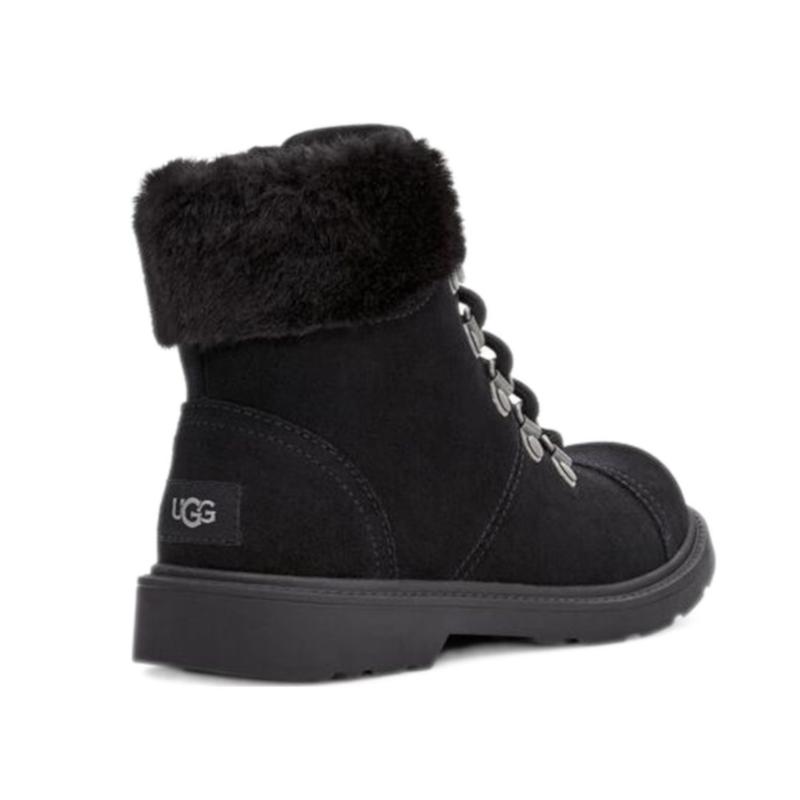 UGG Kids Shearling-lined Lace-up Boots 1123622K-BLKS