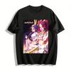 HUNTRAX Anime Girl Group Co-branded Print T-shirt Trendy Anime Peripheral Loose Breathable Unisex Top Pure Cotton T-shirt