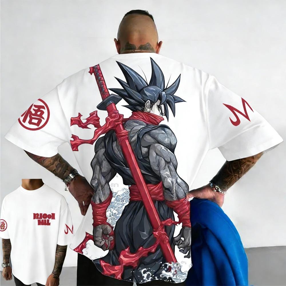 Summer anime printed men s and women s T-shirts 2XS