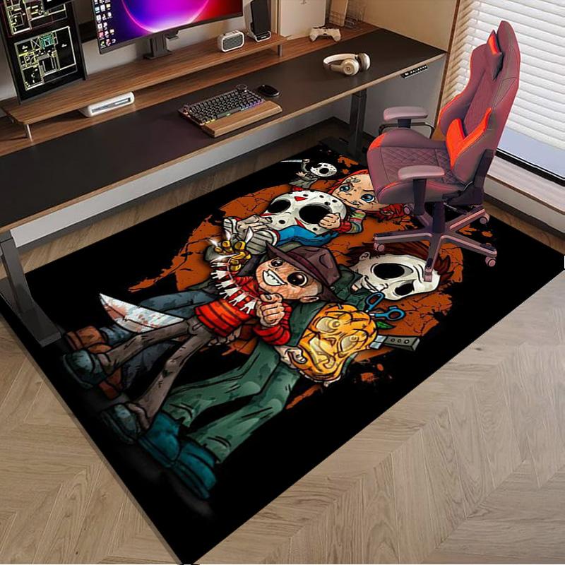Horror Movie Characters Carpet, Chair Rug,Rug for Office Bedroom living rooms, Doormat decor Fan Gift Christmas Gift