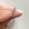 ZHOUYANG Cubic Zirconia Ring For Women Simple Cute Bijou Party Light Gold Color Finger Thin Rings Fashion Jewelry  Gift KCR112