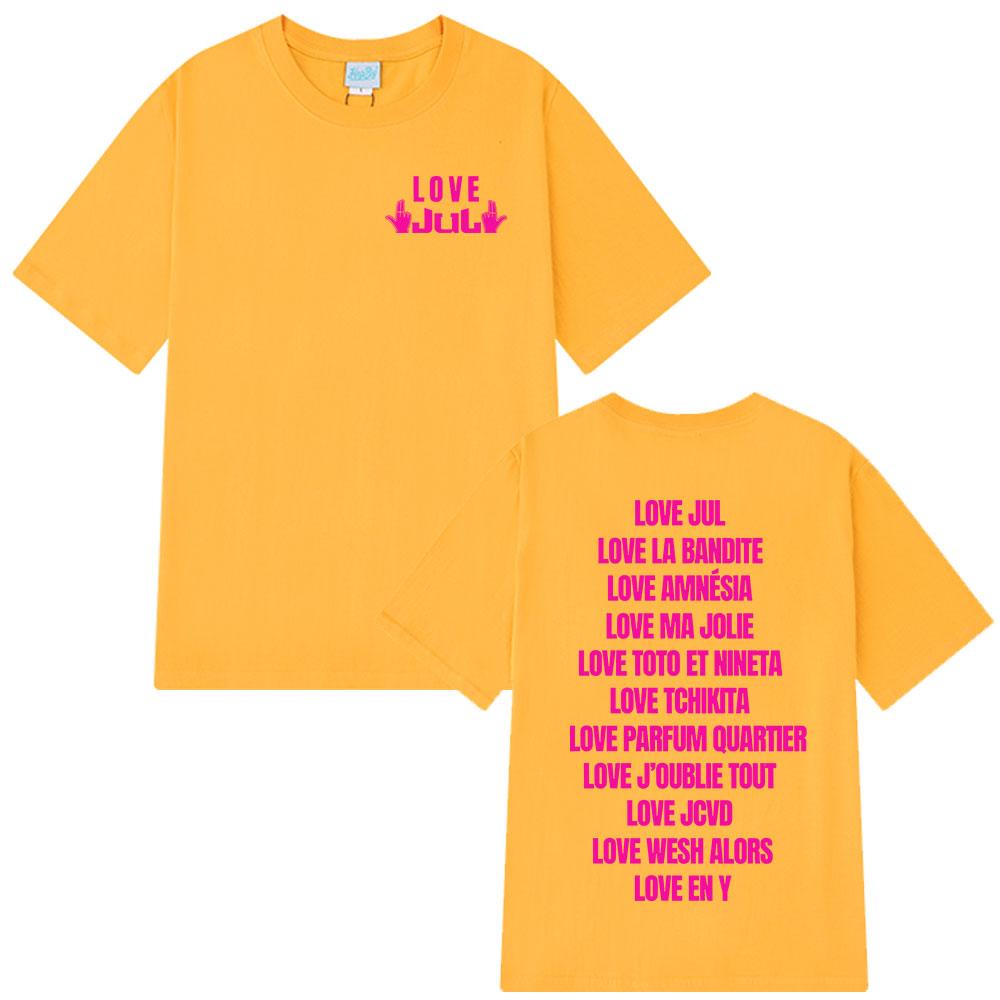 Rapper Love Jul Tshirt Unisex Women Clothing Fashion Hip Hop Tshirt Casual Cotton Short Sleeve Oversized Tops Streetwear Unisex