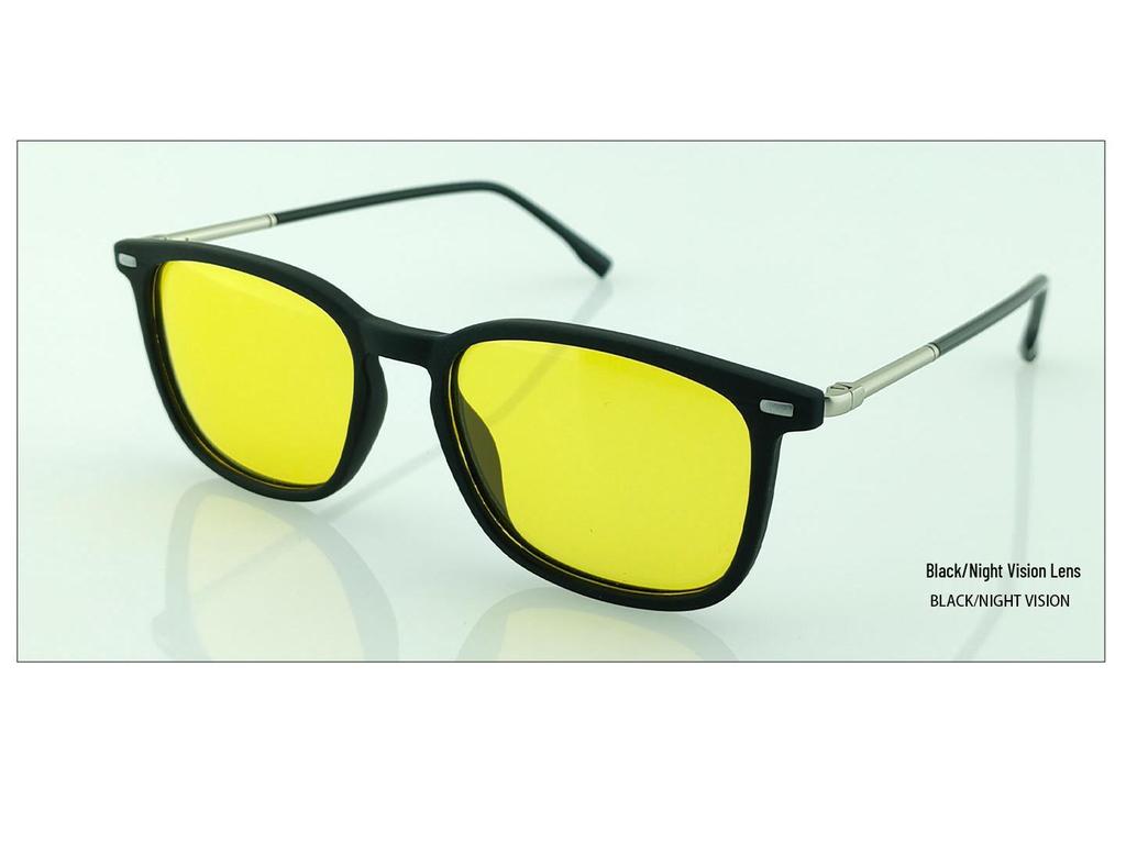 TR Polarized Night Vision Retro Square Sunglasses for Small Faces, High-End Korean Style with UV Protection