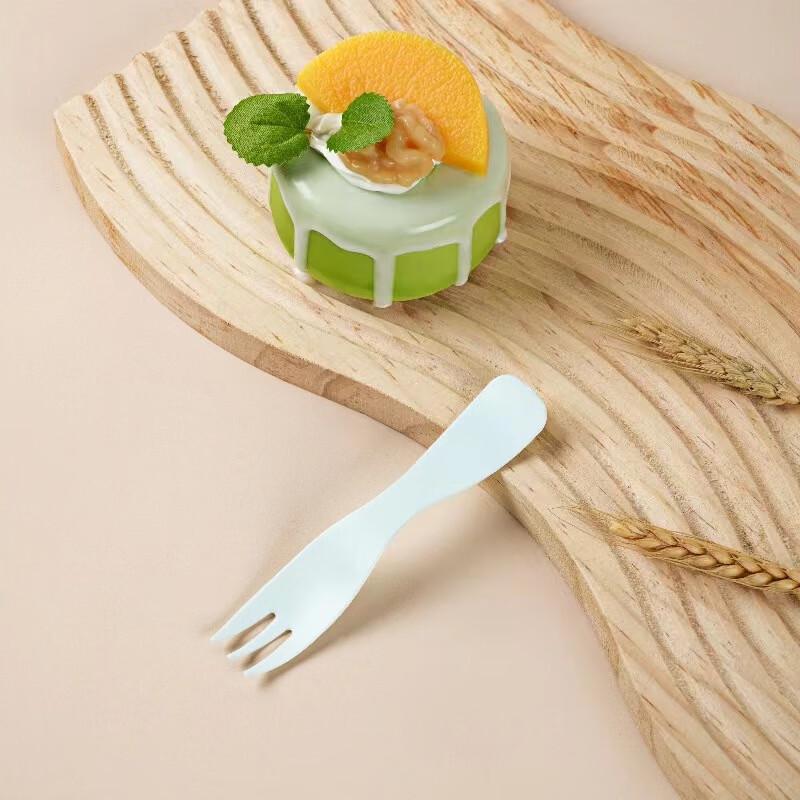 Disposable Plastic Dessert & Fruit Forks, 100-Count Individually Wrapped