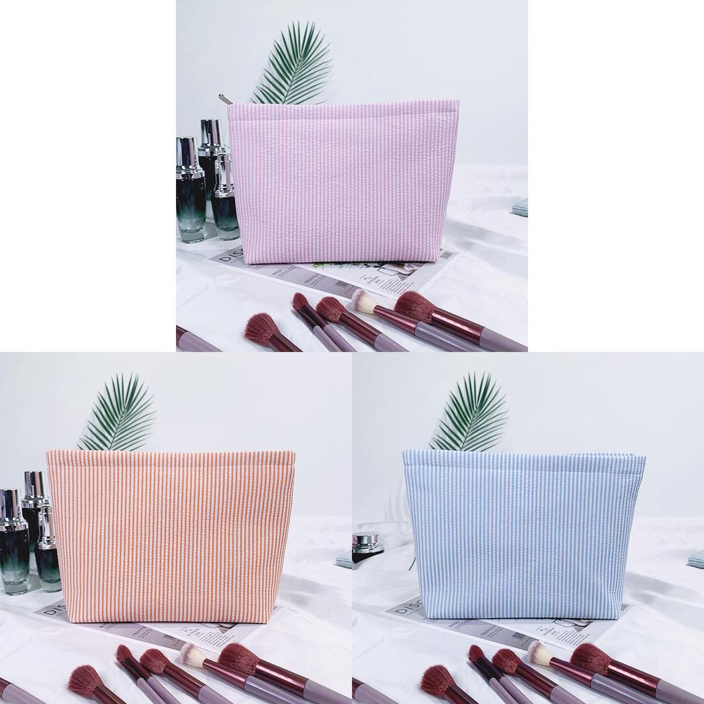 Boho Embroidered Travel Makeup Bag With Breathable Polyester For Daily Use