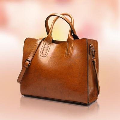 Vintage Top-Handle Bag Torebki ze sztucznej skóry Torba na ramię Casual kobiet Messenger Tote Kobieta