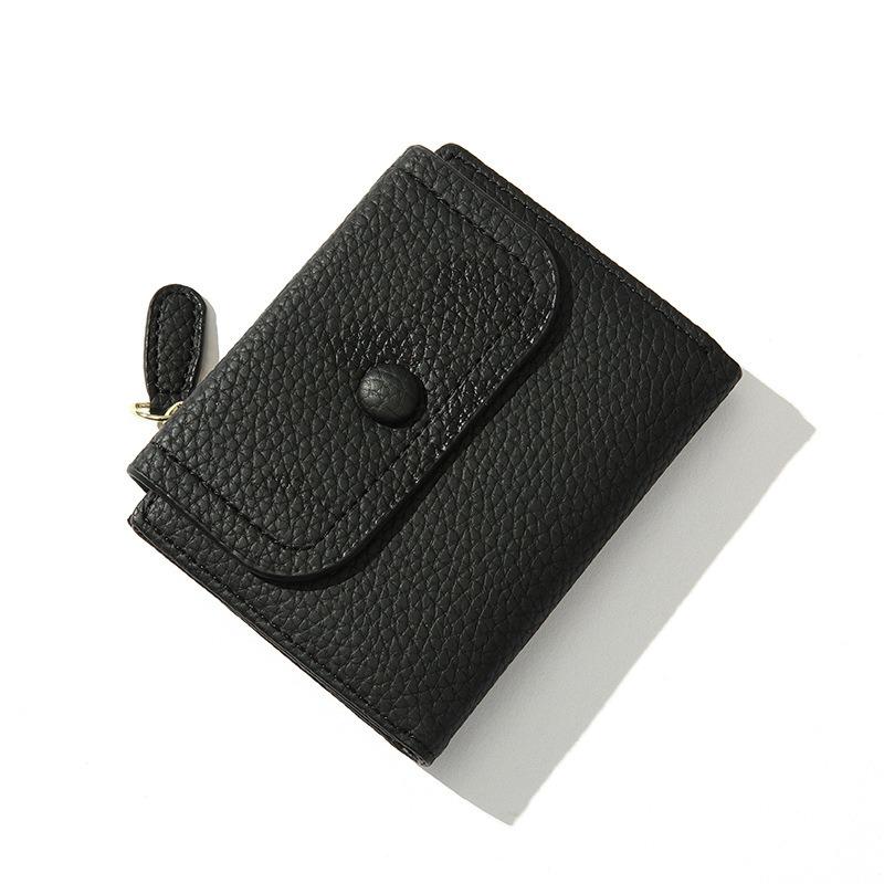 Women Wallets PU Leather Female Purse Mini Hasp Solid Multi-Cards Holder Coin Short Wallets Slim Small Wallet Zipper Hasp