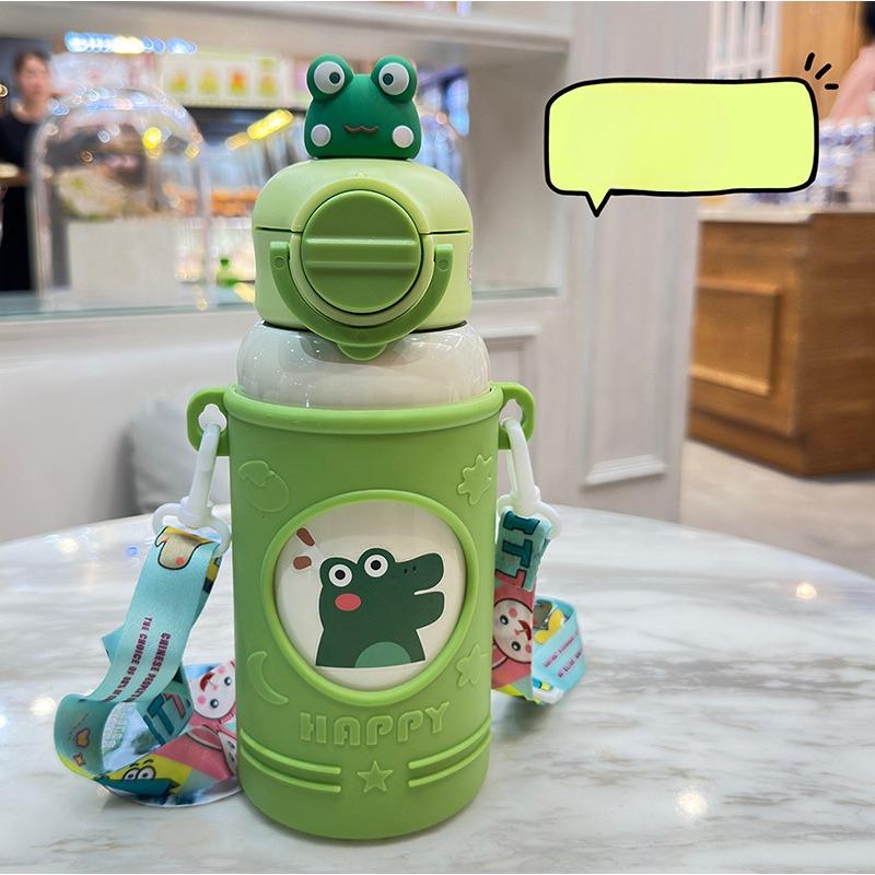 Dětský termohrnek se slámkou a sadou hrnků, hrnek na vodu, studentská izolační láhev na vodu, hrnek pro miminka na naučení pít