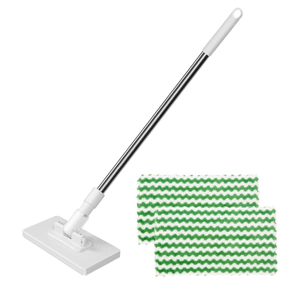 39 Inch Dust Mop with Reusable Disposable Pads for Quick Floor Cleaning mop + rag X2