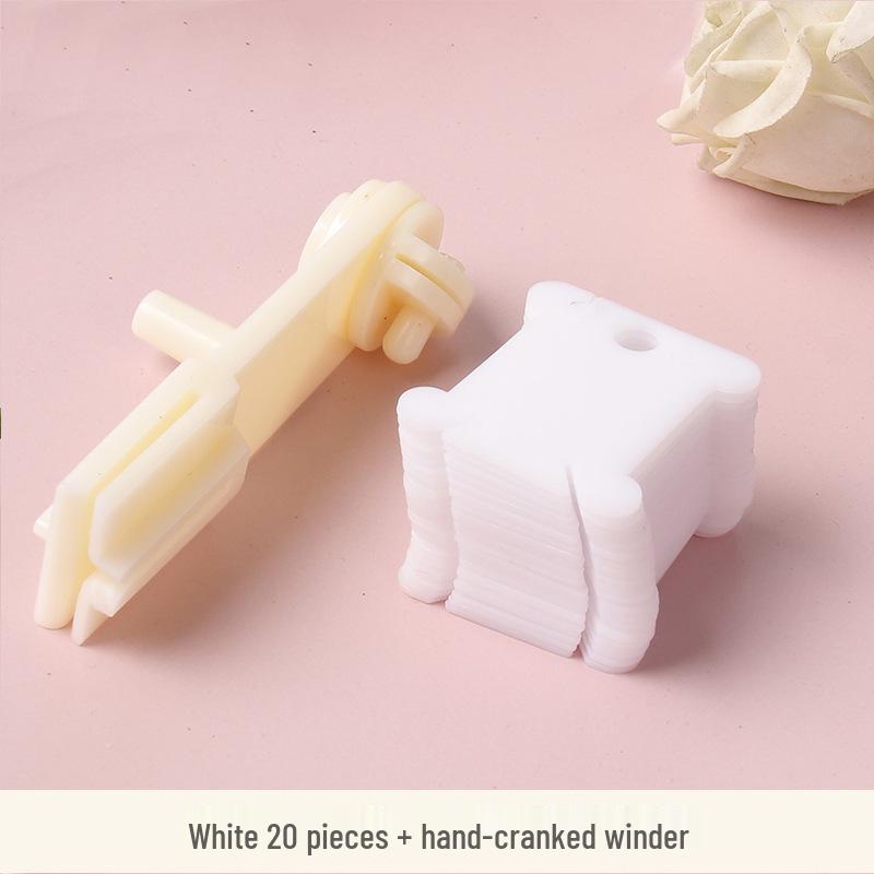 Colored Plastic Thread Organizer & Winding Board for Cross Stitch Embroidery Floss