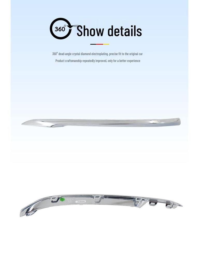 Manshi Front Bumper Decorative & Anti-collision Strip for BMW G38 528Li Fog Light Frame