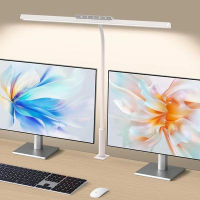 1 buc Lampă de birou, 3 culori Dimare continuă Lămpi de birou LED pentru birou de acasă Lumină de birou reglabilă cu memorie cu clemă Control tactil