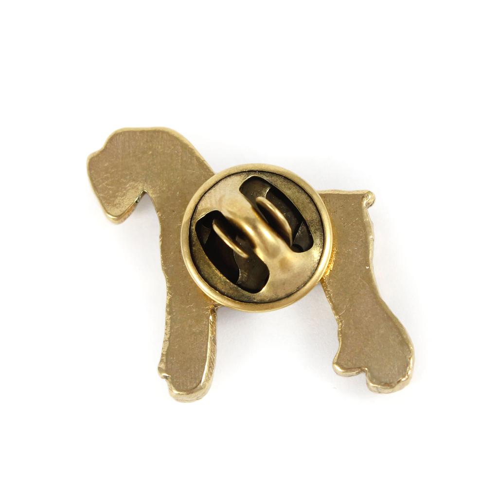 Schnauzer - gold-plated pin brooch, elegant dog ornament, unique pin by Art-Dog brand