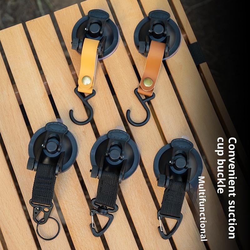 4 Pcs Car Tent Suction Cups Outdoor Camping Rope Powerful Suction Cup Buckle Side Tarps Tent Suckers Anchor Securing Hook