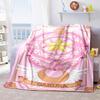 Japanischer Anime niedliches Cartoon-Thema Sailor Moon Tsukino Usagi Decke geeignet für Heimbetten, Sofabezüge, Büro-Nickerchen, Outdoor-Warme Decken O15