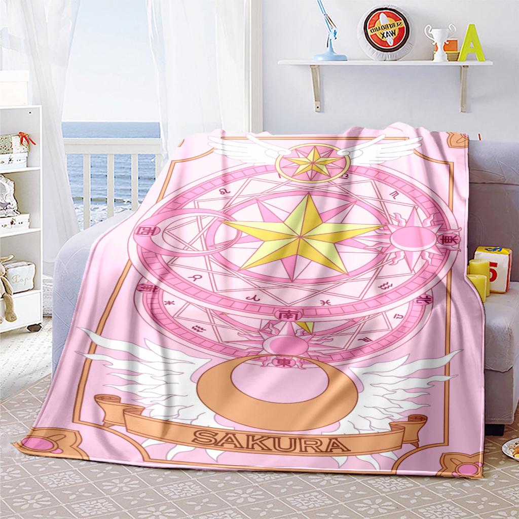 Japanischer Anime niedliches Cartoon-Thema Sailor Moon Tsukino Usagi Decke geeignet für Heimbetten, Sofabezüge, Büro-Nickerchen, Outdoor-Warme Decken O15