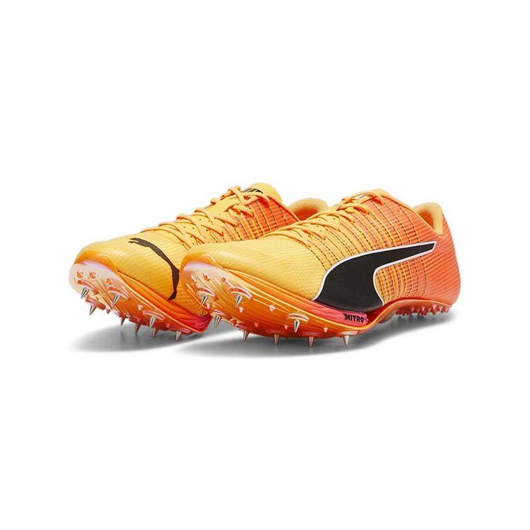 Puma EvoSpeed Sprint Nitro 2 Sun Stream Black Unisex Sneakers Orange Sunset-Glow 380002-01