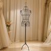 Freestanding Iron-Wire Full-Body Mannequin Display Rack Stable Adjustable-Height