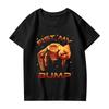 Fashionable Round Neck Short Sleeve Work Clothes Printed Tops For KID Summer Tops