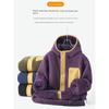 Double-Sided Polar Fleece Hooded Outwear Men Winter Thickening Cardigan Outdoor Fleece Coat Liner Export Men's Clothing Jacket